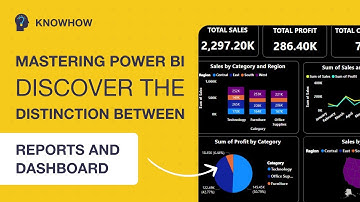 The Surprising Differences between PowerBI Reports and Dashboards