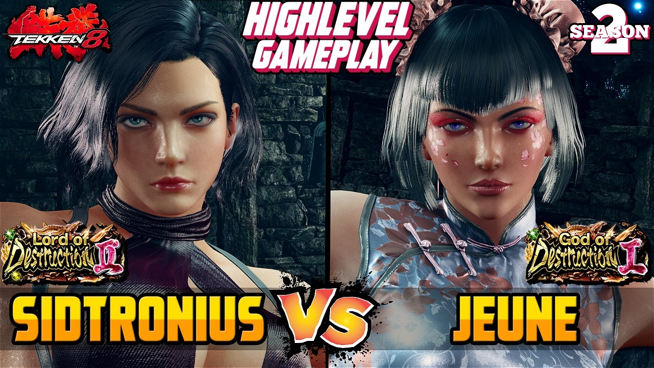 T8 – JEUNE (Anna Williams) vs SIDTRONIUS (Nina Williams) – Tekken 8 High Level Gameplay
