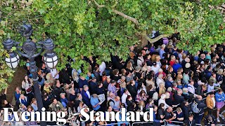 The long queue route to see the Queen in Westminster