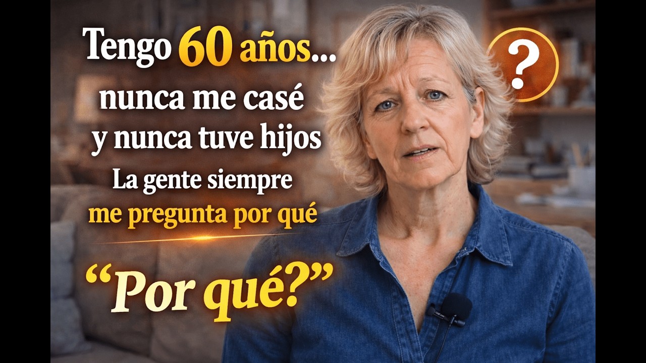 Tengo 60 años… nunca me casé y nunca tuve hijos. La gente siempre me pregunta por qué