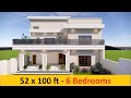 1 kanal house design  5 bedrooms  modern house design  village house design