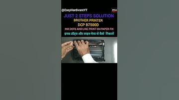 How To Fix Ink Dots and Line Prints on Paper | Brother DCP-B7500D | One Minute Watch