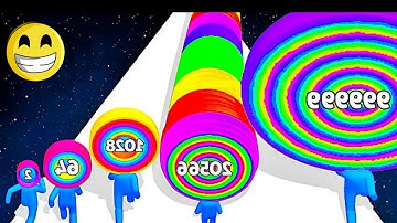 LAYER MAN 3D - (Level Up Big Head Man Run)  ASMR Gameplay iOS,Android Walkthrough Pro Game Mobile