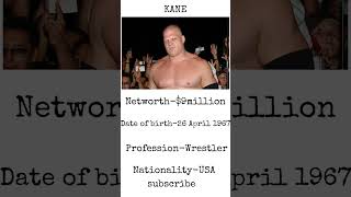KANE NETWORTH WWE Wealth