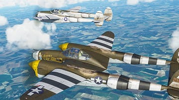 P-38 Lightning Formation Flying - MSFS Multiplayer