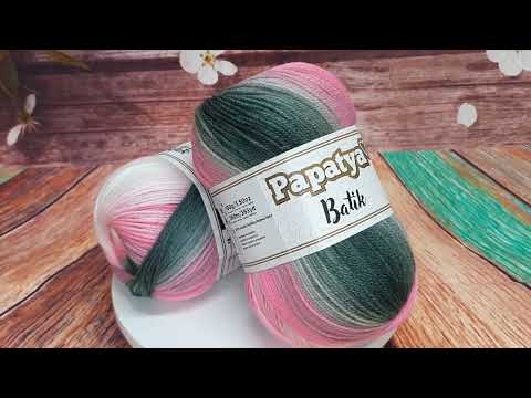 Video: Příze Papatya Batik, 554-21