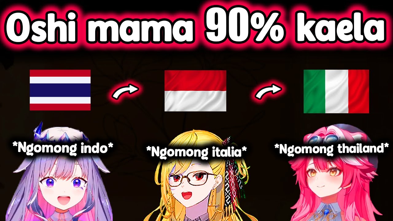 Забавно, как Бибу пробует разные языки, а Каэла использует итальянский ww..【Hololive】