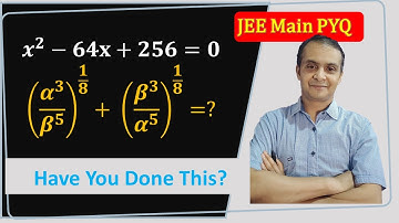 A Very Easy Question from Quadratic Equation| PYQ JEE Main 2020| #jeemainpyq #jeemain #mathemission