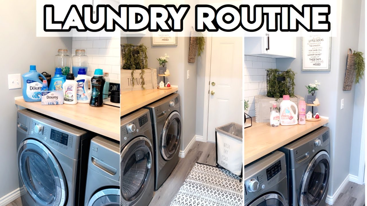 LAUNDRY ROUTINE 2020 | FAMILY OF 5 | LAUNDRY ROOM ORGANIZATION - YouTube