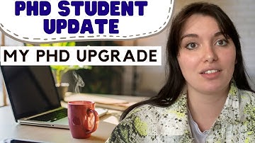 PhD student update: My PhD upgrade