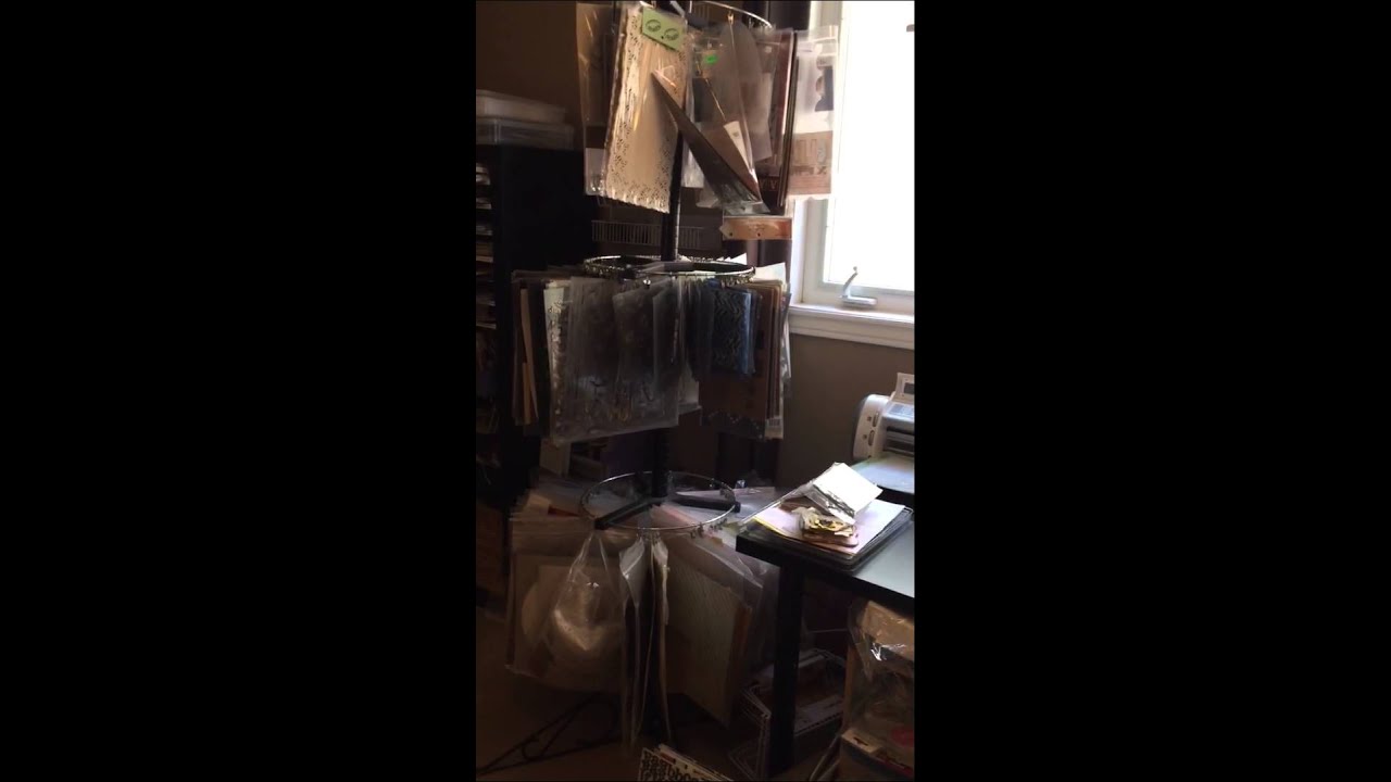 Tour of My Art Room card making happy birthday