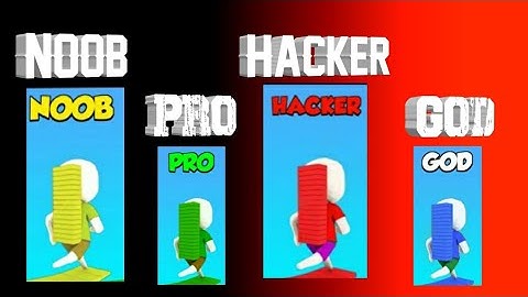 NOOB VS PRO VS HACKER VS GOD || PART 2 || BRIDGE RACE ||