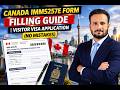 Canada IMM5257E Form Filling Guide 2026 | Step-by-Step Visitor Visa Application (No Mistakes)