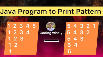 Java Program to Print triangle Pattern | Part 5 | Java Coding | Coding Wisely