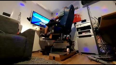 Motion Simulator, DIY, 3dof, DER GERÄT, Tractionloss ready, Simtools, Sabertooth, Arduino, dc motors