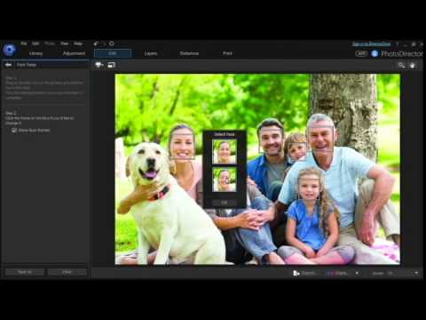 PhotoDirector Face Swap Demo Video | CyberLink