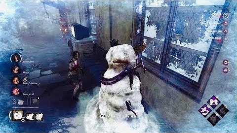 Dead by Daylight Funny Moments #82 - Zombie was confused by the Snowman. 🧟‍♀️⛄️