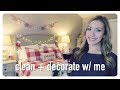 christmas clean + decorate w/ me | master bedroom decor | brianna k