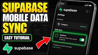 How to activate Supabase Postgres for mobile data syncing - Easy Tutorial