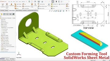 SolidWorks Sheet Metal Custom Forming Tool