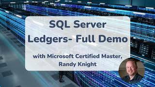 SQL LEDGERS 12 min DEMO with Microsoft Certified Master Randy Knight