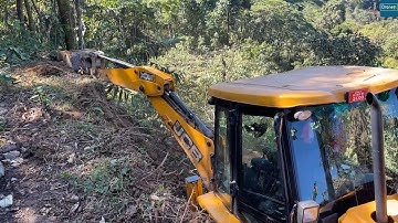 Mountain Narrow New Road construction-Part 2-for Logging Deck