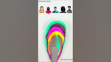 Squid game #colormixing #satisfying #squidgame #squidgamechallenge #squidgame2 #shorts #short #pink