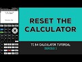 Graphing Calculator Reset Quiz