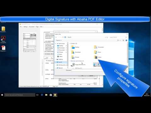 Digitally Sign PDF withi Aloaha PDF Editor and Viewer (PAdES)