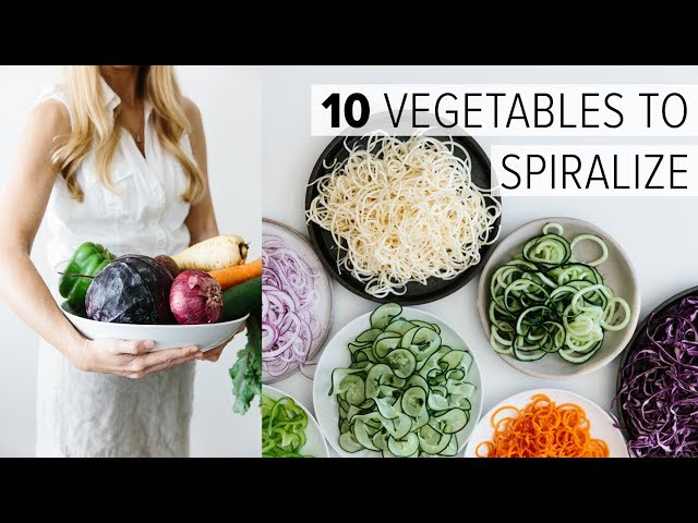 Spiralizer Beginner's Guide: 10 Vegetables to Spiralize +