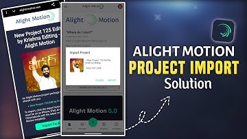 Alight Motion Project Import Problem Solve | XML File Not Importing Fix | Telugu | Alight Motion