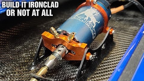 Koolstofvezel borstelloze motorbevestiging Proboat UL-19 - Watergekoelde motorbevestiging