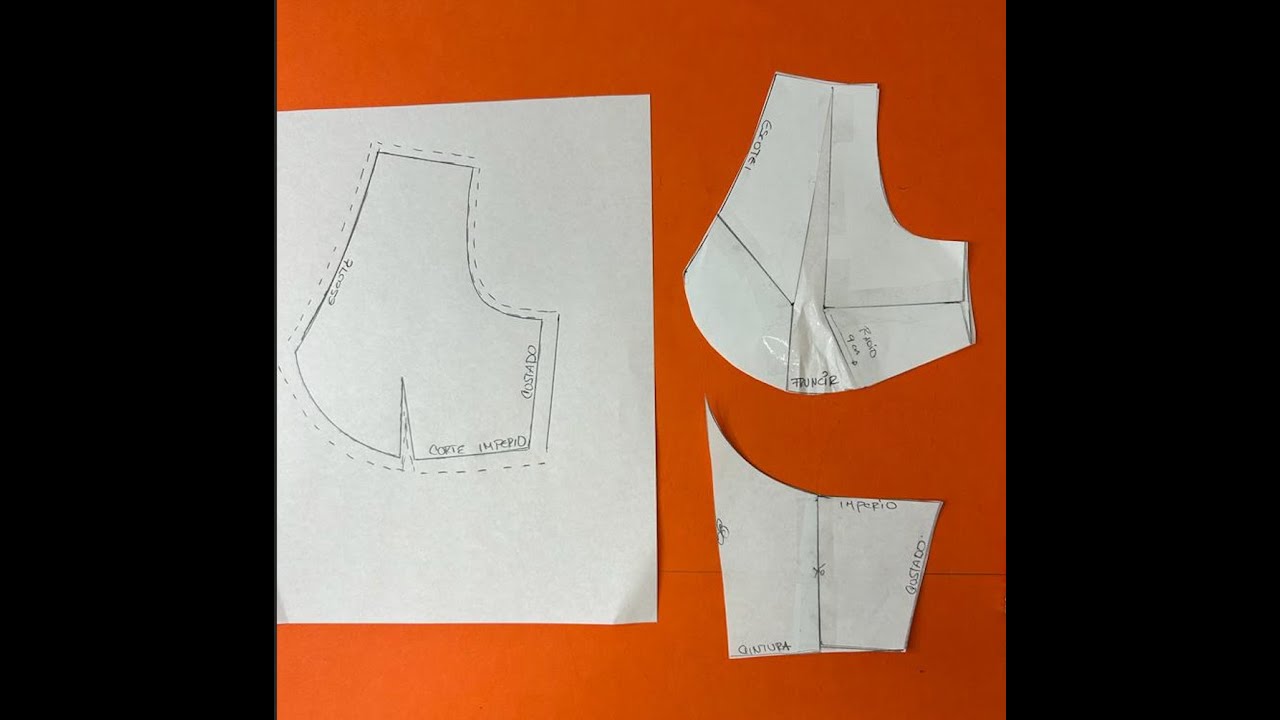 Como realizar un vestido corte imperio