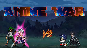 Beast Gohan(new) & Luffy TS VS Kirito V2( 3 Form) & Multiverse Sonic in Jump Force Mugen