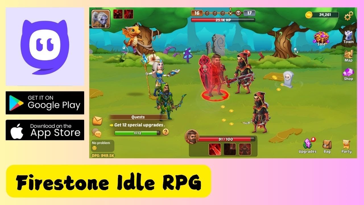 Firestone Idle RPG Gameplay | CrazyGames