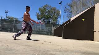 Michael V. Blumeyer Volleying Like John McEnroe in SLOW-MOTION