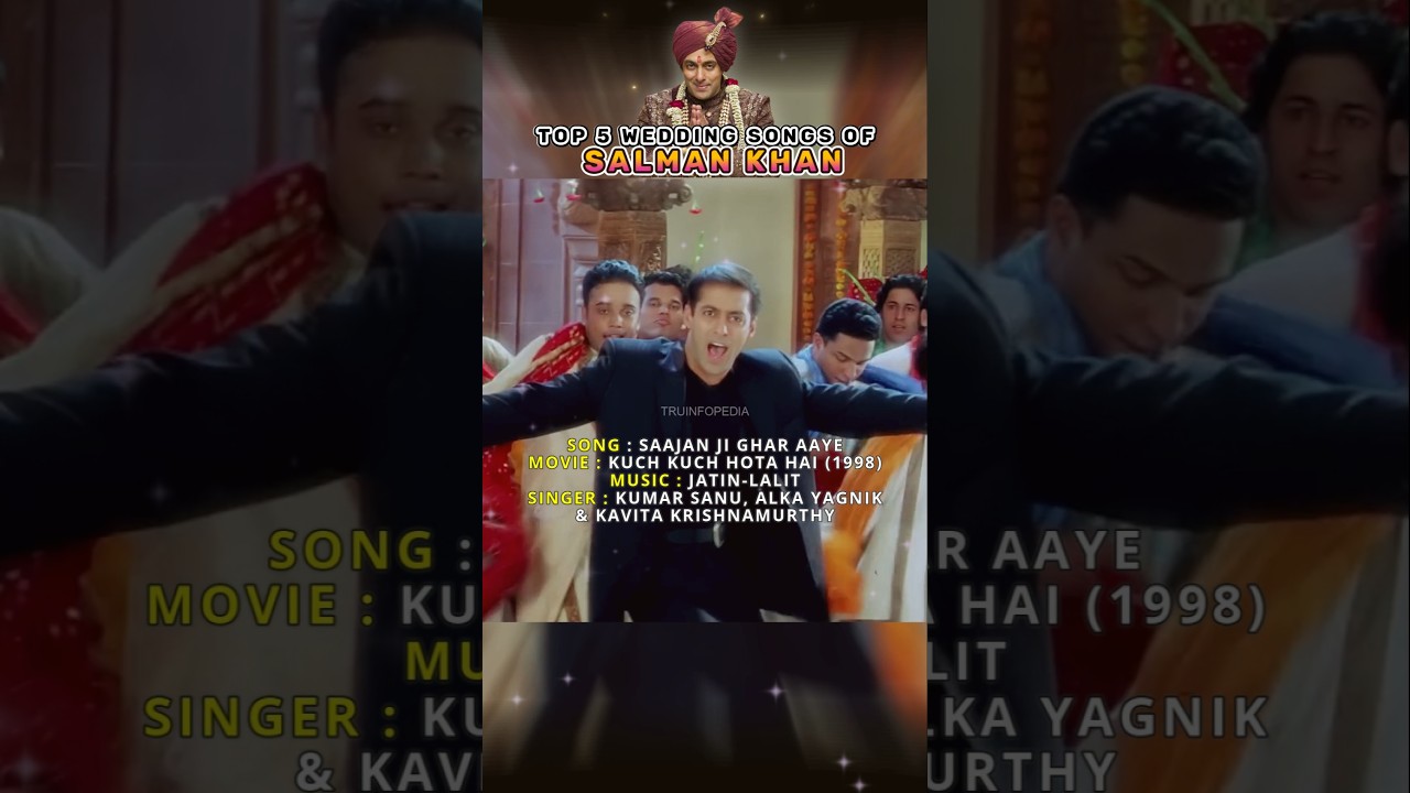 Inke Bina Shaadi Adhoori Hai! 🔥 Top 5 Wedding Hits! #salmankhan #bollywood #shorts