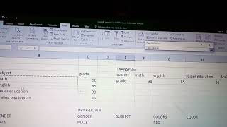 How to Use Concatenate, Transpose, Dropdown list on Microsoft Excel Tagalog Version