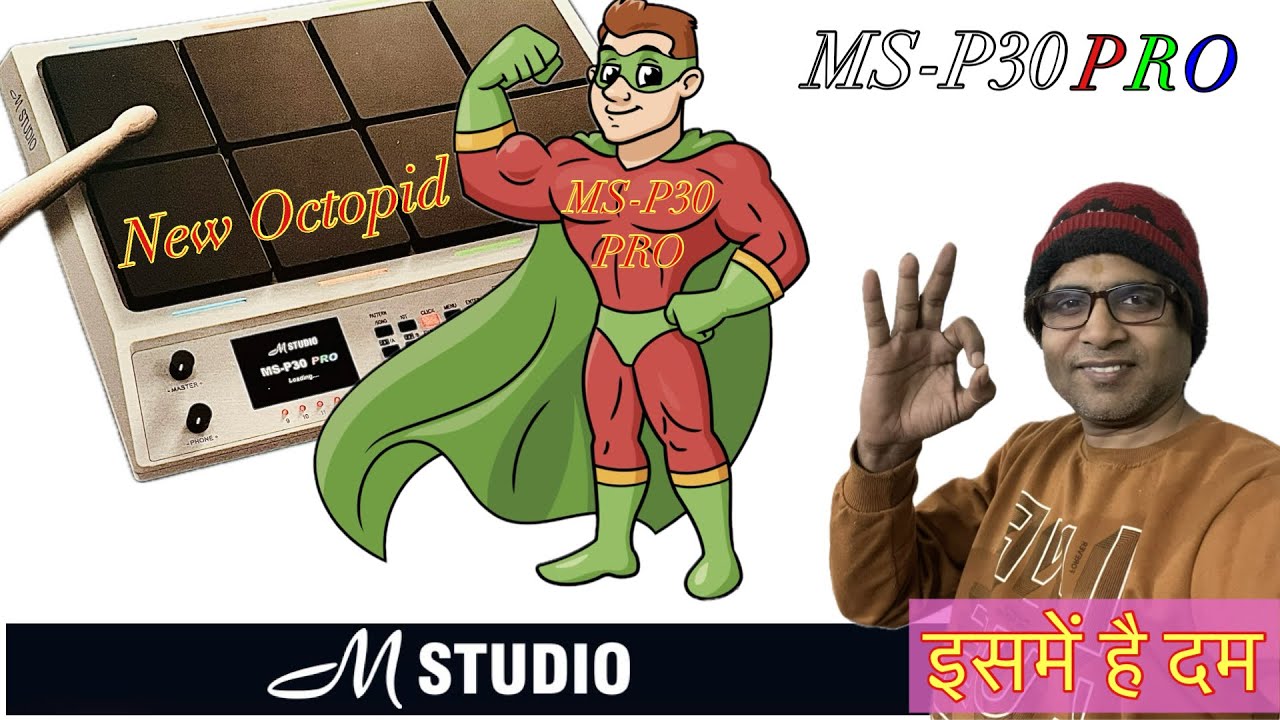 M STUDIO | MS-P30 Pro Octopad | DEMO BY R.S.Dixit | BEST OCTOPAD| REVIEW