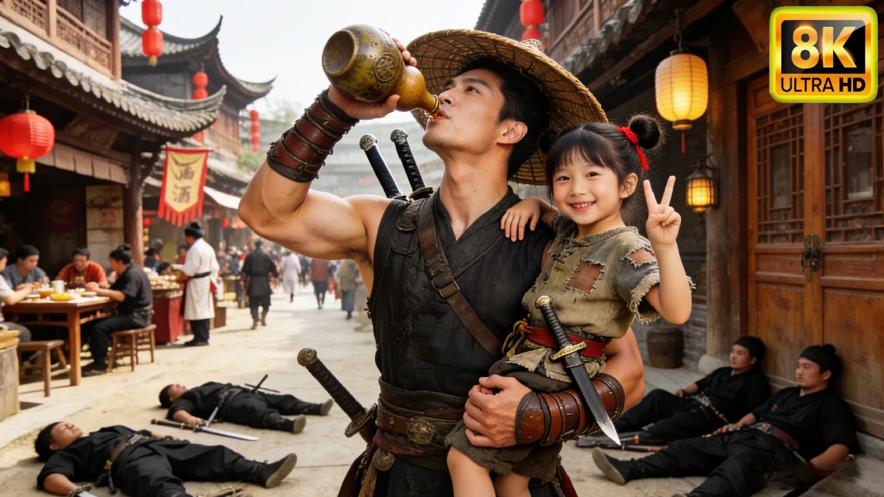 Espadachín herido, salvado por una joven. Juntos recorren el mundo luchando contra el mal.