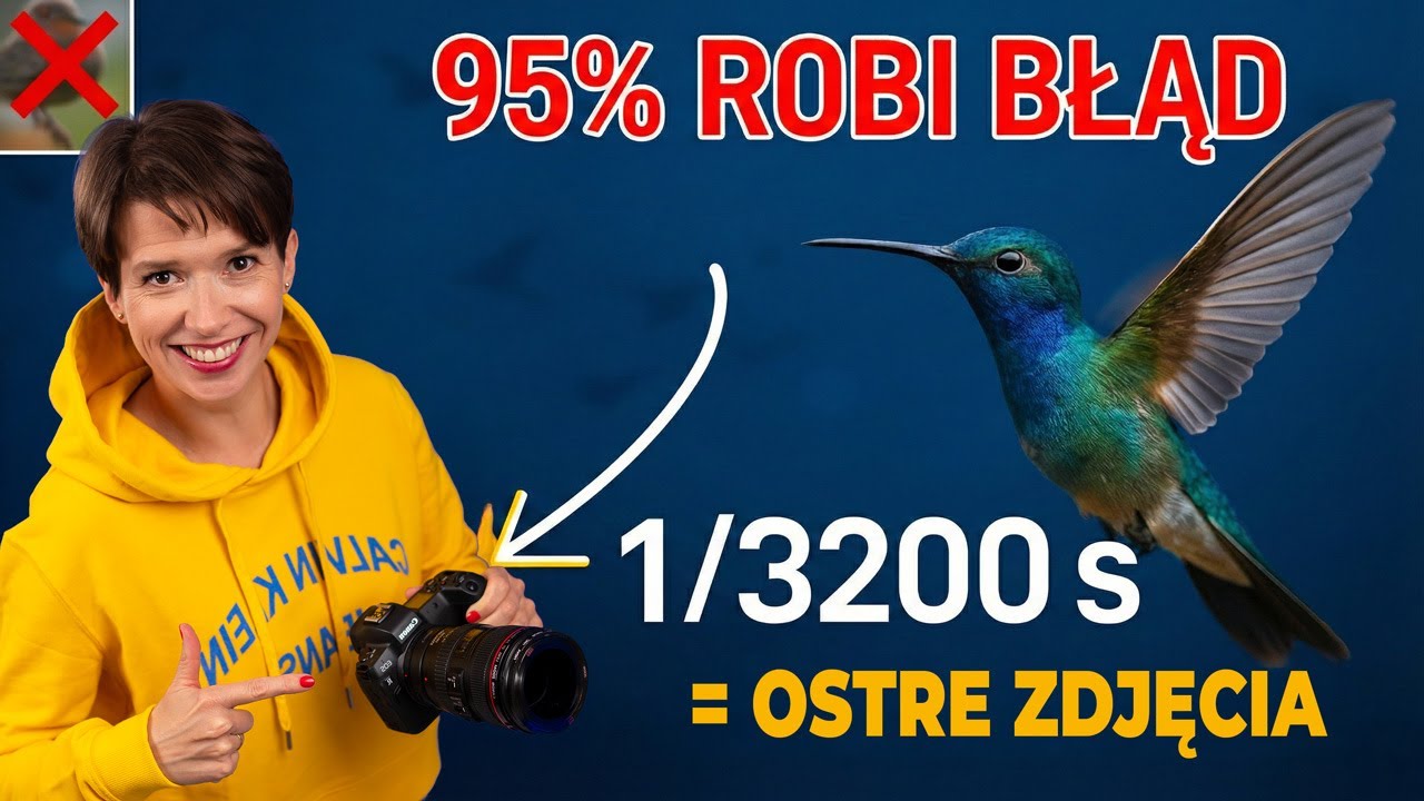 95% Fotografów Robi Ten Błąd (Dlatego Ptaki Są Rozmazane)