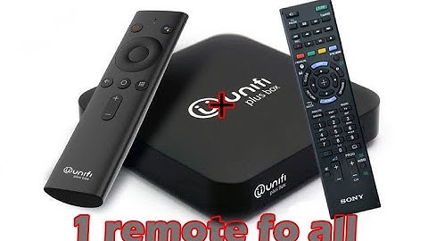 3.remote Unifi plus box+ remote tv = control both dgn menggunakan remote tv
