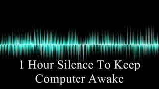 1 Hour silence (in stereo)  Keep your computer awake