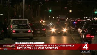 2 Detroit officers shot, suspect in custody