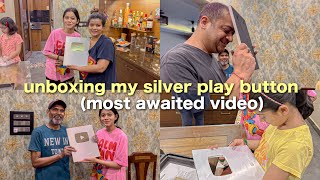 Unboxing my Silver Play Button ? | *the most awaited video* | Dia Gautam