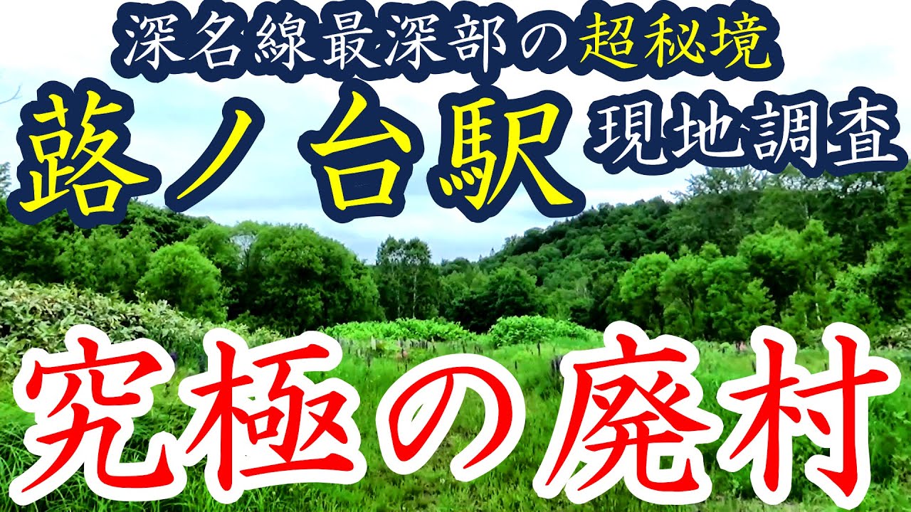 【究極の廃村】超秘境！蕗ノ台駅を現地調査【深名線最深部】