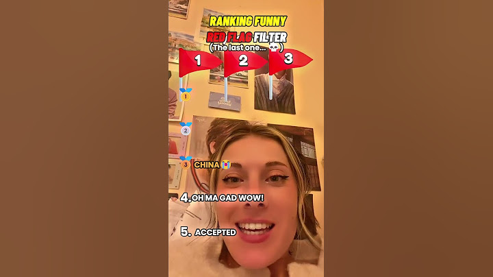 Ranking Funny Red Flag Filter🤣🚩❗