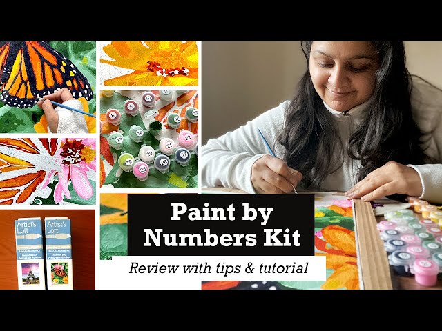 Artist's Loft Desert Paint-by-Number Kit Necessities