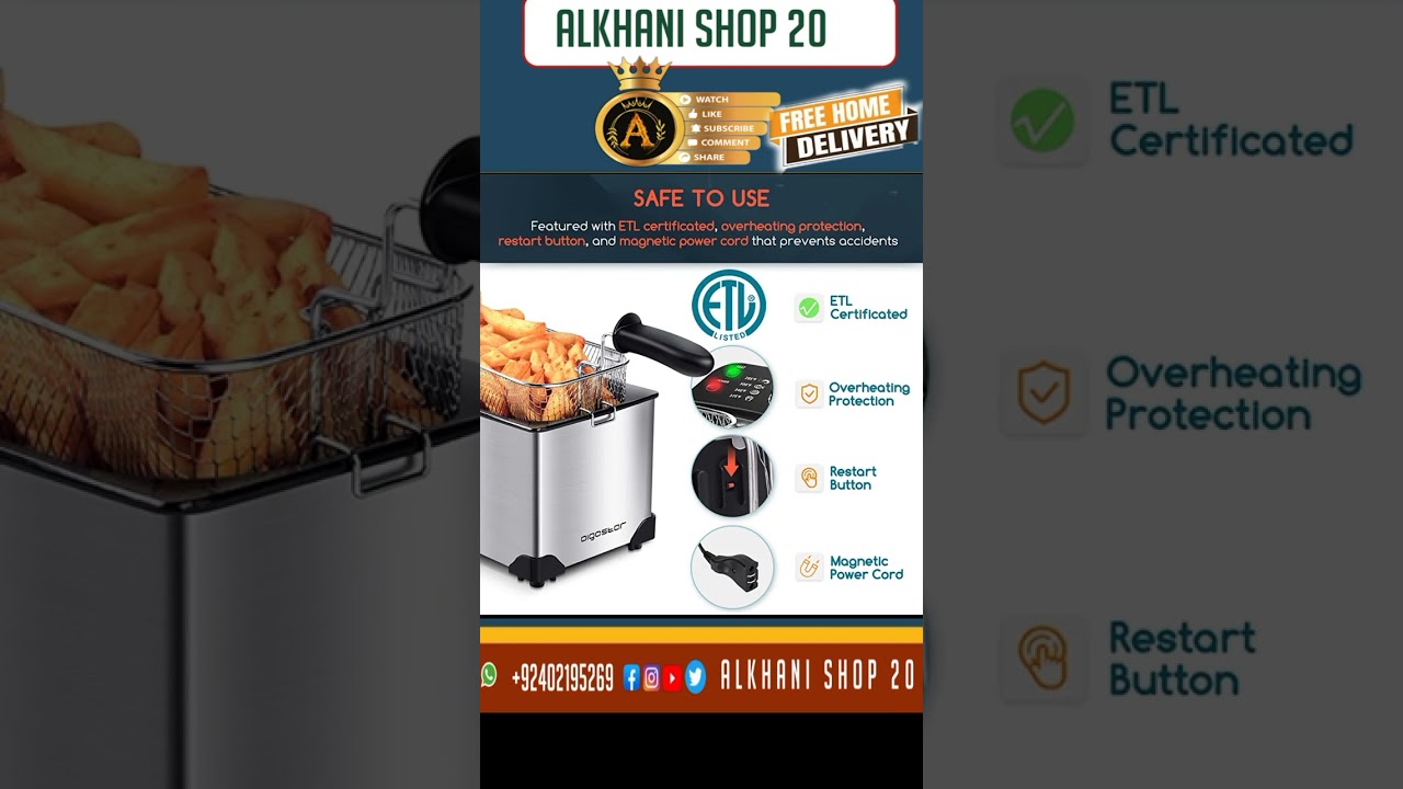 𝘼𝙞𝙜𝙤𝙨𝙩𝙖𝙧 𝘿𝙚𝙚𝙥 𝙁𝙧𝙮𝙚𝙧, 𝙀𝙡𝙚𝙘𝙩𝙧𝙞𝙘 𝘿𝙚𝙚𝙥 𝙁𝙖𝙩 𝙁𝙧𝙮𝙚𝙧𝙨 𝙬𝙞𝙩𝙝 𝘽𝙖𝙨𝙠𝙚𝙩𝙨 (𝙇𝙞𝙣𝙠 𝙗𝙪𝙮 𝙞𝙣 𝙘𝙤𝙢𝙢𝙚𝙣𝙩) 