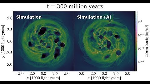 Super computer vs AI: Galaxy evolution 300